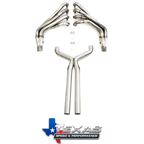 TSP 1-7/8" Long Tube Headers w/ Catted X-Pipe & 3" Mufflers