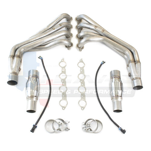 2" Long Tube Headers w/ High-Flow Cats & 3" X-Pipe
