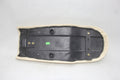 22-Inch Brat Style Motorcycle Seat, Cream Diamond Stitching