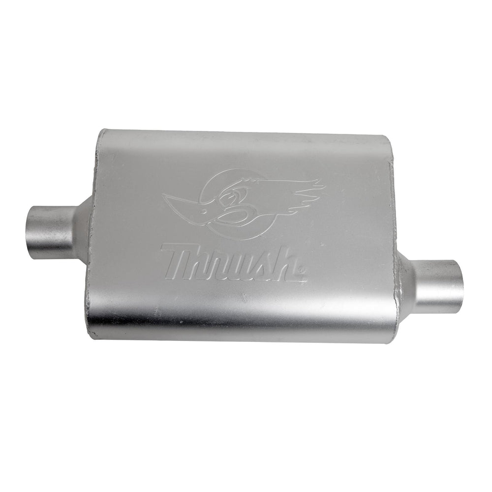 Welded Muffler Center Inlet/Offset Outlet 2.25" Oval