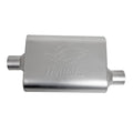 Welded Muffler Center Inlet/Offset Outlet 2.25" Oval
