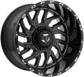 544 Milled Gloss Black 20x10 6x135 Wheel