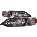 Black Housing Halogen Headlight and Corner Light Set