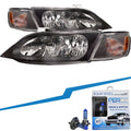 Black Housing Halogen Headlight and Corner Light Set