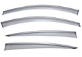Smoke Side Window Deflectors with Trim
