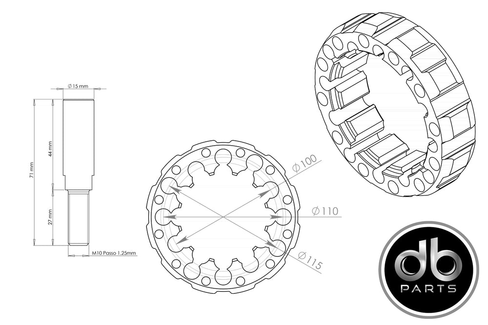 Wheel Spacer Set, 45mm, 4/110 Bolt Pattern