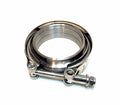 Ticon Industries 3.5in Titanium V-Band Clamp Assembly (2 Flanges/1 Clamp)