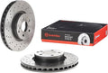Brembo 2014 Mercedes C300/08-15 C350/14-16 E250 Front Premium UV Coated OE Equivalent Rotor