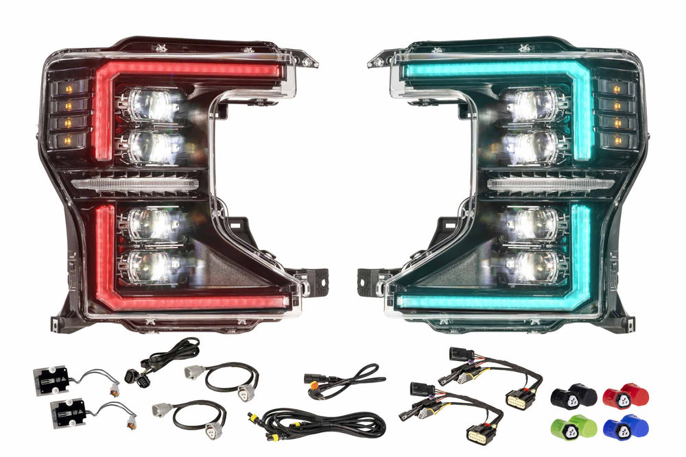 Morimoto XRGB Evo Headlights: 20-22 Super Duty (Set) LF2-508R