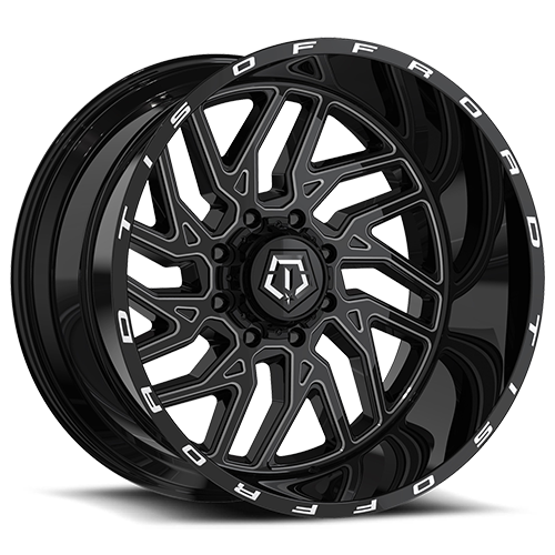 544 22x10 Gloss Black Milled Wheel