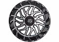 544MB 22x12 Gloss Black Machined Face with Accented Lip Wheel