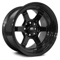 17x9.0 +20 4x100 Glossy Black Alloy Wheel