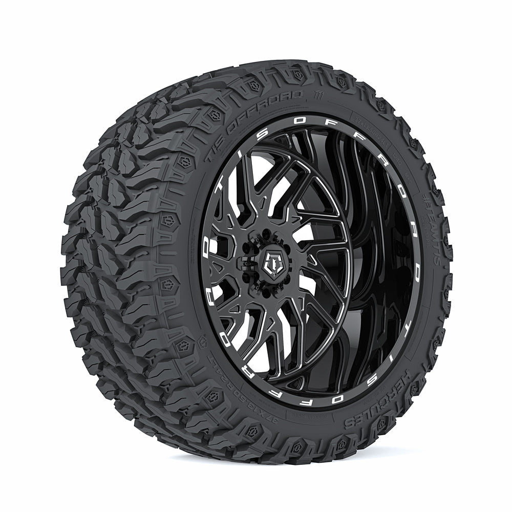 544BM 20x10 -25mm 8x165.1 Gloss Black CNC Milled Wheel