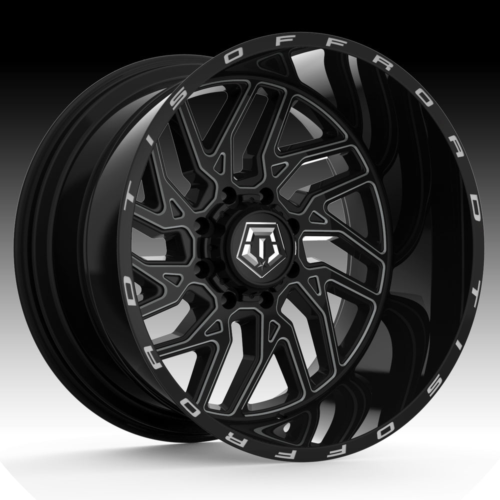 544 Milled Gloss Black Wheel