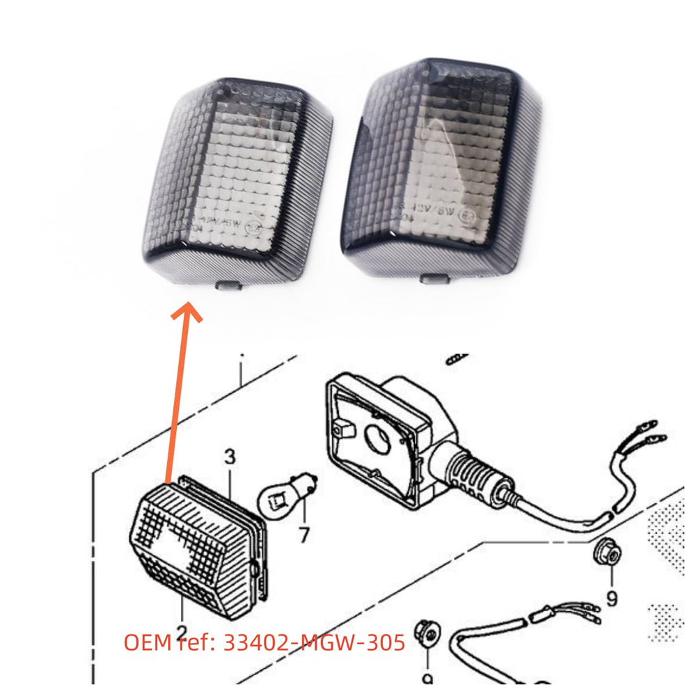 Smoke Turn Signal Lens