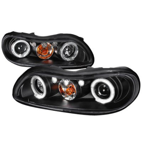 Projector Headlights w/ Dual Halo Rings & LED