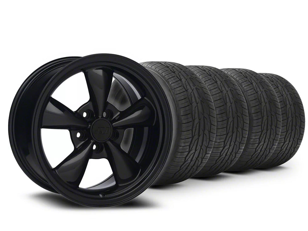 17x9 Bullitt Solid Gloss Black Wheels