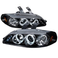 JDM Black Dual Halo Projector Headlights w/ LED
