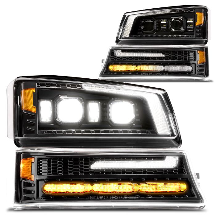 Chevy-Inspired LED Headlights with Amber Sequential Turn Signals
