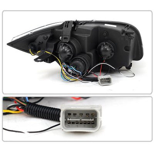 Black Halo Projector Headlights with LED