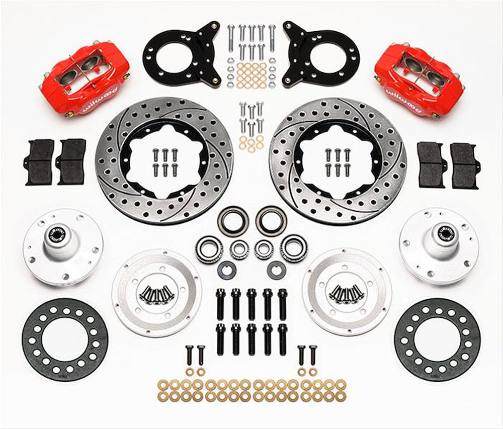 11-Inch Front Disc Brake Kit with 4-Piston Calipers