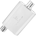Universal Two-Chamber Muffler, 3-Inch Offset Inlet / 3-Inch Center Outlet