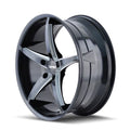 TR70 18x8.5 5x115 35mm Offset 72.62mm Bore Gloss Black Milled Wheel