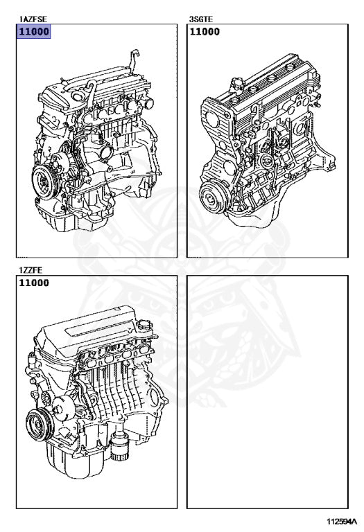 3SGTE Partial Engine Assembly