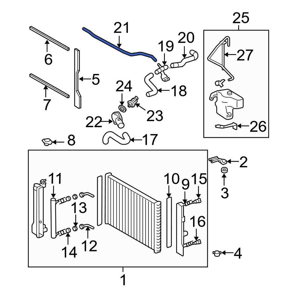 Engine Coolant Bypass Hose