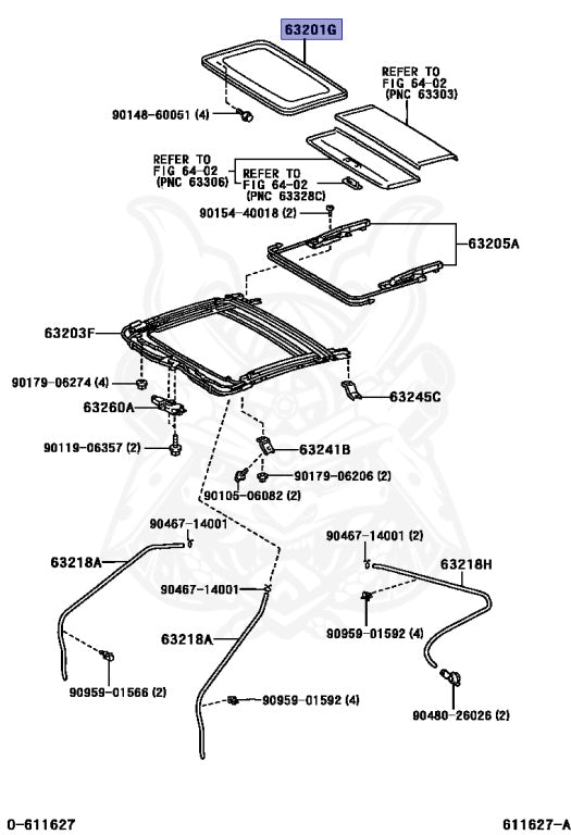Sliding Roof Glass Sub-Assembly