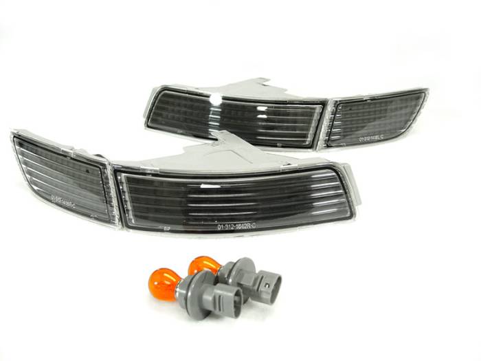 Clear JDM Black Bumper Light Set