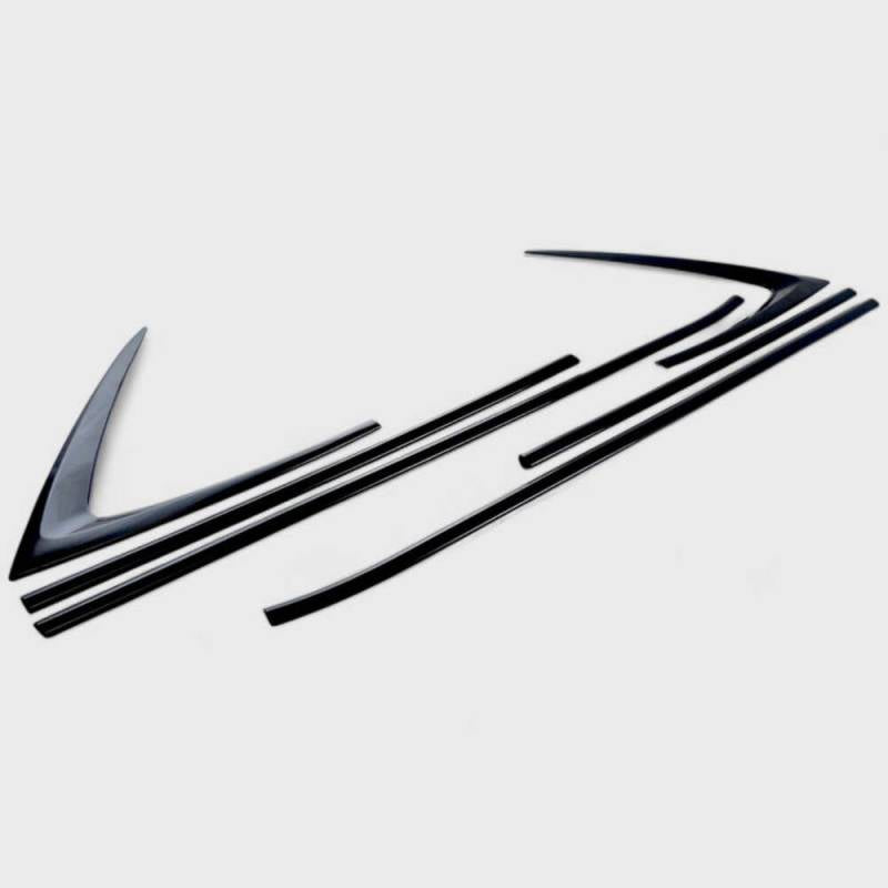 Gloss Black Window Trim Set