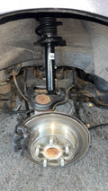 Front and Rear Ceramic Brake Pad and Vented Solid Rotor Kit