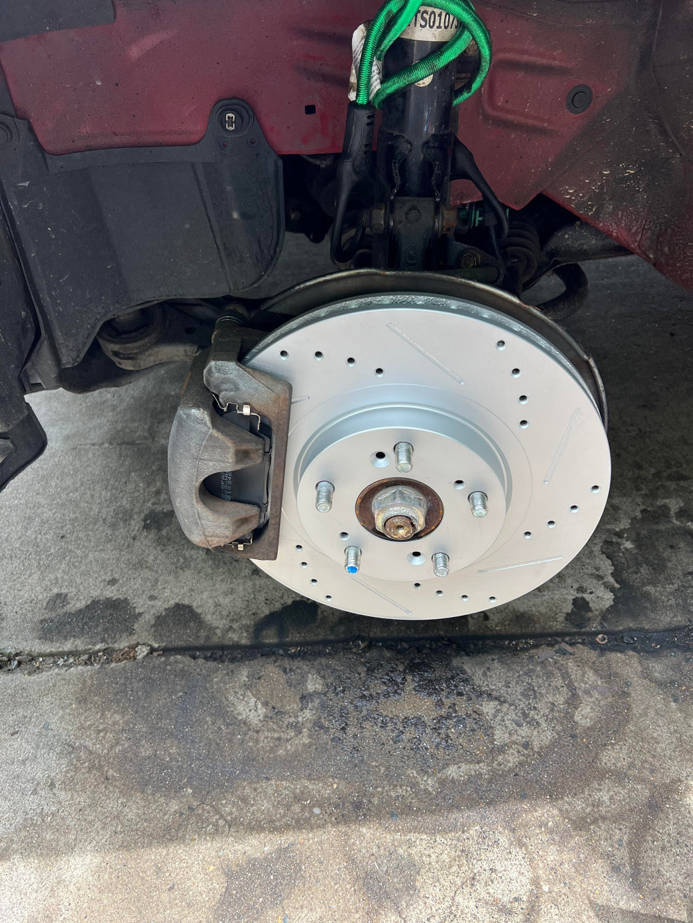Front and Rear Brake Kit with Ceramic Pads and G-Coated Rotors