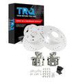 Front and Rear Brake Kit with Ceramic Pads and G-Coated Rotors