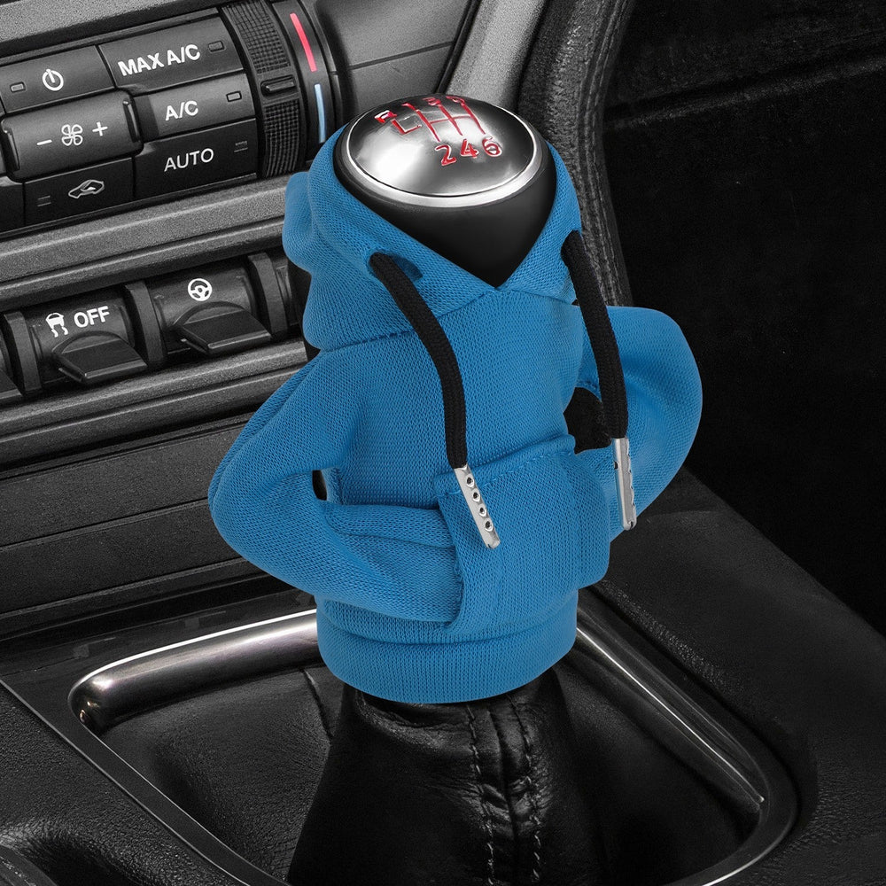 Shift Knob Cover with Pull-Up Strap and Pouch