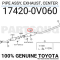 Center Exhaust Pipe Assembly