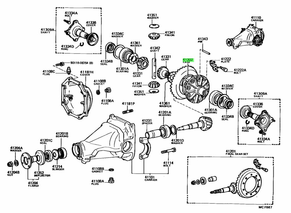 Rear Differential Case Sub-Assembly