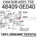Lower Control Arm Adjust Bolt