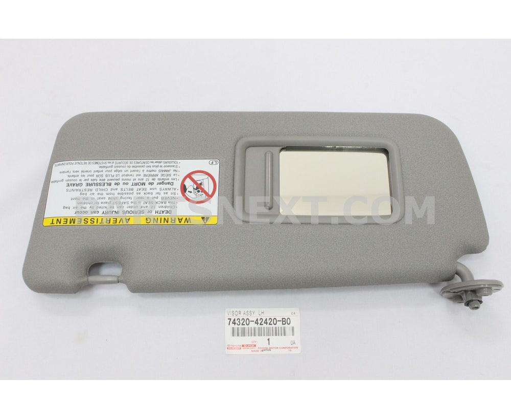 Left-Hand Sun Visor Assembly