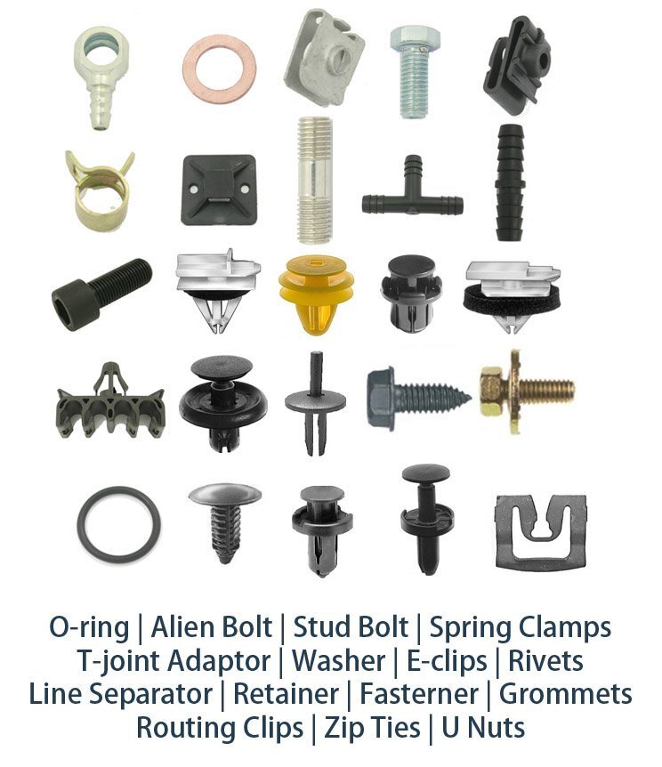 Red Nylon Retainer Clips (10-Pack)