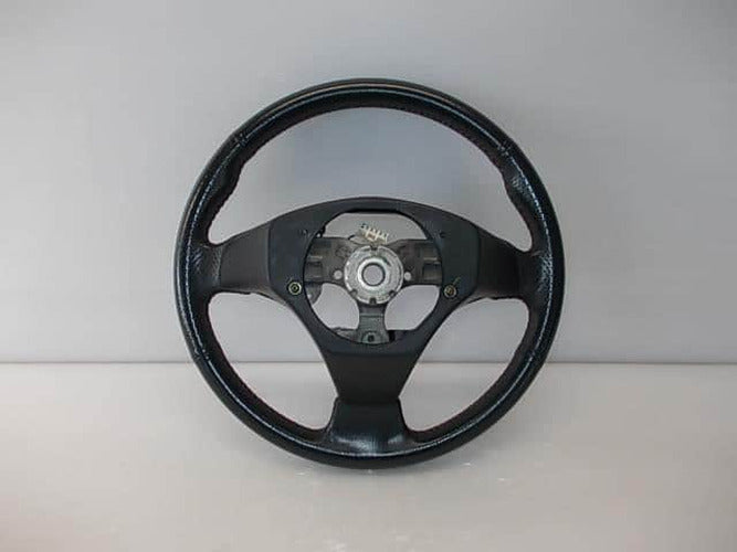 3-Spoke Leather-Wrapped Steering Wheel Assembly