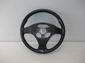 3-Spoke Leather-Wrapped Steering Wheel Assembly