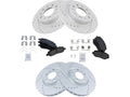 Front and Rear Ceramic Brake Pad and Rotor Kit