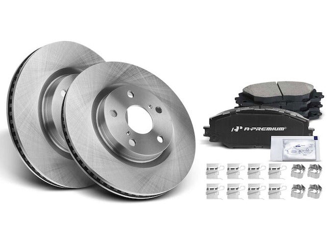Front Brake Kit with Ceramic Pads and G-Coated Rotors