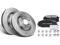 Front Brake Kit with Ceramic Pads and G-Coated Rotors