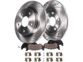 Front Brake Kit with Ceramic Pads and G-Coated Rotors