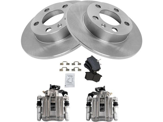 4-Piece Slotted and Drilled Brake Rotor Set