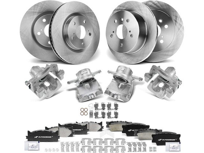 Rear Cross-Drilled and Slotted Brake Rotor Set