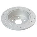 Rear Cross-Drilled and Slotted Brake Rotor Set